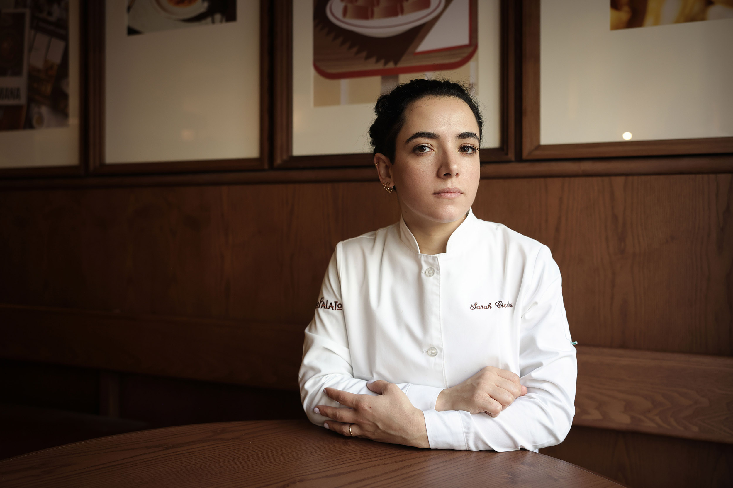 Chef Sarah Cicolini at SantoPalato. Photo by Guerrieri Fotografia.